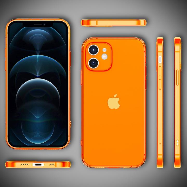 Actual product image Nalia Clear Neon Cell Phone Case (Apple iPhone 12 mini)
