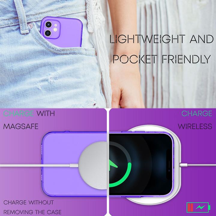 Actual product image Nalia Clear Neon Cell Phone Case (Apple iPhone 12 mini)