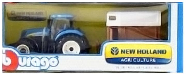 Produktbild Bburago 18/44069 New Holland T7.315 tractor Official scale 1:32 metal with Horse Trailer blue