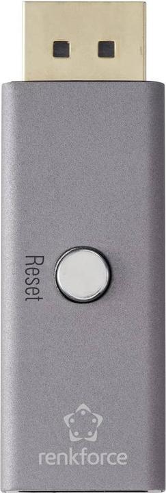 Produktbild Renkforce DP 8K 60Hz EDID Emulator Aluminum shell Gold plated plug DisplayPort D (7.50 cm)