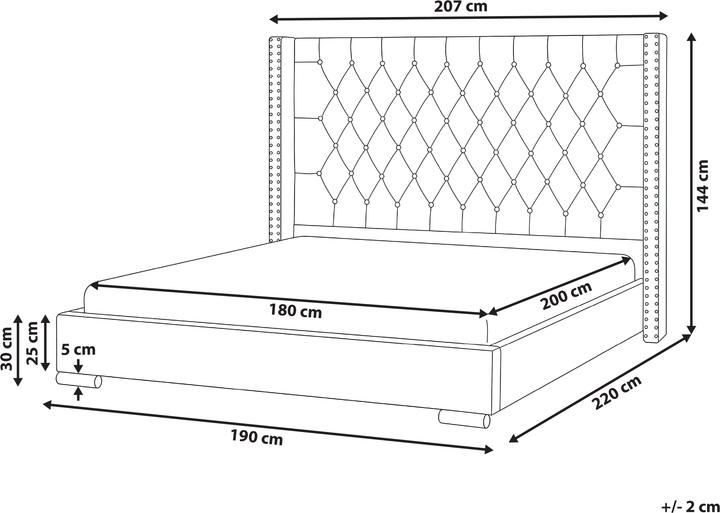 Produktbild Beliani Lubbon (180 x 200 cm)