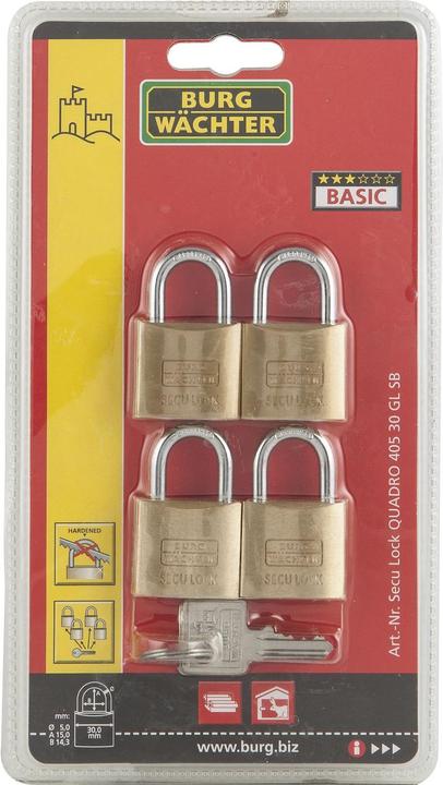Produktbild Burg Wächter Vorhangschloss-Set 405