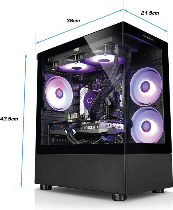 Produktbild Kiebel InvaderXS 12 (2000 GB, 32 GB, Intel Core i9-12900KF, GeForce RTX 5060 Ti)