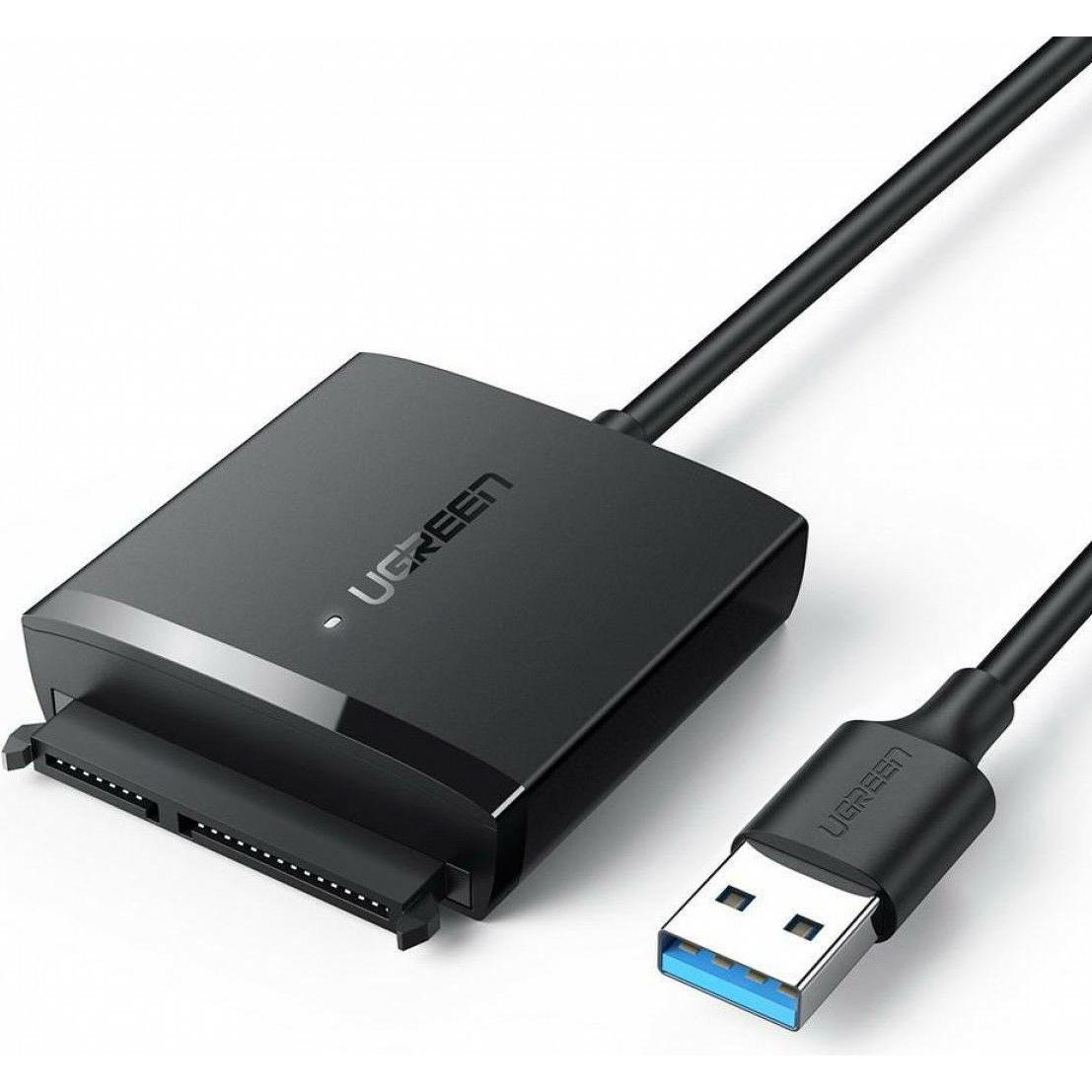 Ugreen Convertitore da USB 3.0 a SATA Adattatore 2.5" SATA SSD HDD a USB 3.0, Convertitore