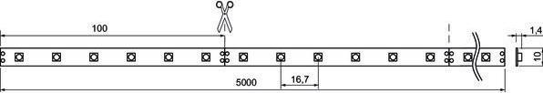 Produktbild Brumberg BRU 19302003 LED-Flexband 24V D (Warmweiss, 500 cm, Indoor)