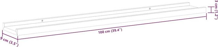 Immagine prodotto vidaXL Wandregal (100 x 100 x 3 cm)