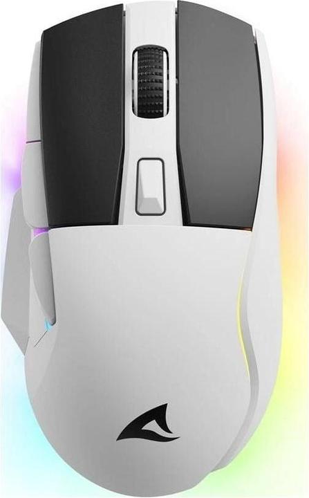 Actual product image Sharkoon SKILLER SGM50W White (Cable, Wireless)