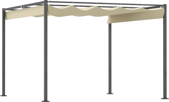 Immagine prodotto Outsunny Pergola Metall, Polyester Beige (298 cm, 297 cm)