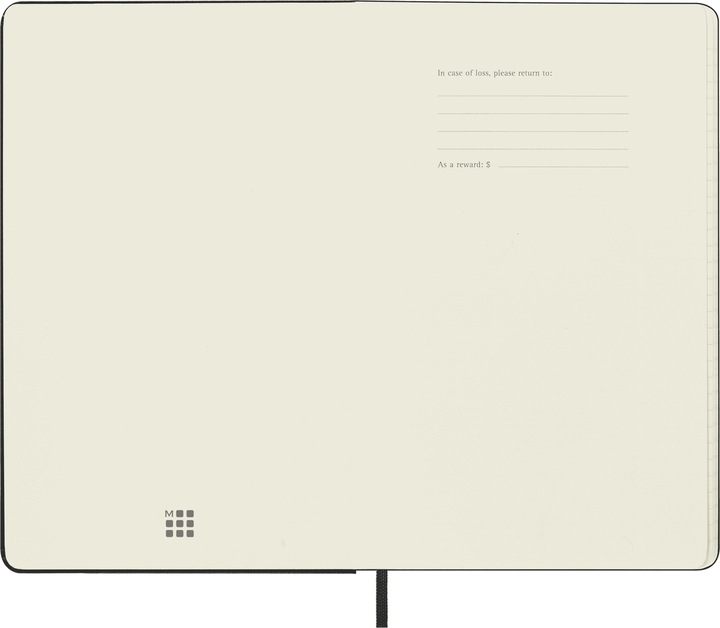 Productafbeelding Moleskine 18 maanden dagelijkse notitiekalender 2024/2025, L/A5, Harde kaft, Zwart (A5, Engels)