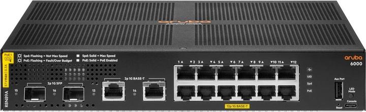 Actual product image HP Switch Aruba 6000 (R8N89A) (16 ports)