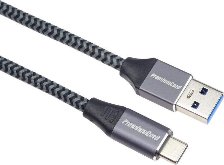 Actual product image PremiumCord cable USB-C - USB (USB 3.1 generation 1,, ) oplet (1 m, USB 3.1)
