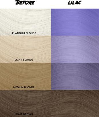 Immagine prodotto Crazy Color Crazy Colour Crema Colorante Semi-Permanente per Capelli 4 Bottiglie di Lilla 100ml (55)