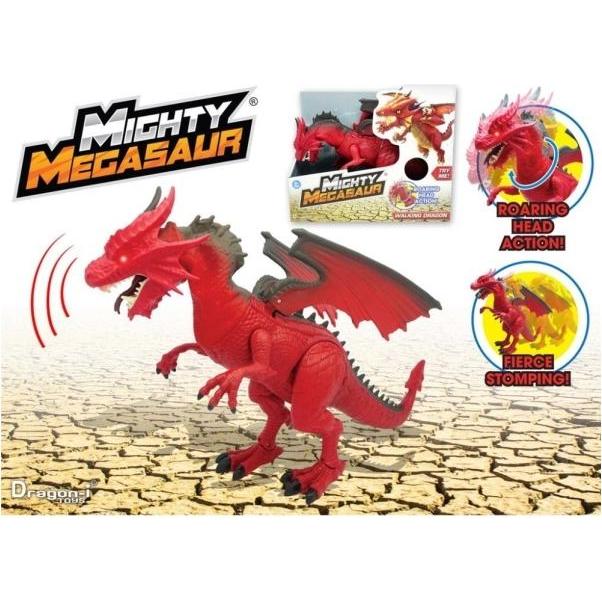 Adventure Force Mighty Megasaur 30 CM Battery Operated Walking Dragon