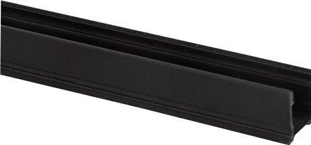 Actual product image Csdk SL Aluminium profile Art High 2m, black lacquered, high U-profile for indoor and outdoor lighting