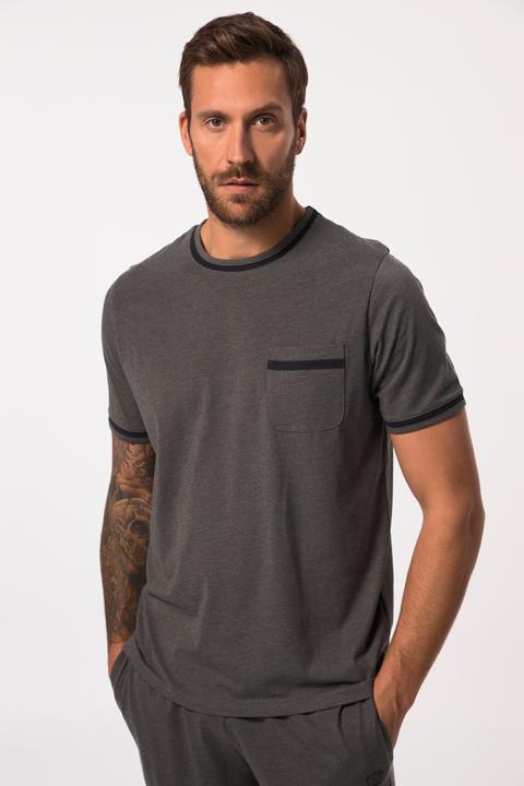 Produktbild JP1880 Schlafanzug, kurzer Zweiteiler, Melange-Jersey, T-Shirt, Shorts (6XL)