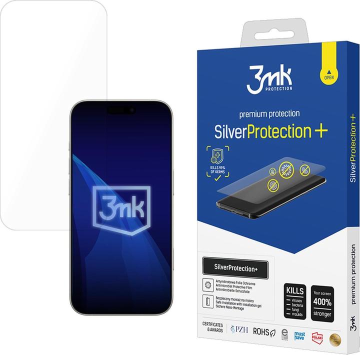 3MK Folia antymikrobowa SilverProtect+ montowana na mokro do Apple iPhone 17 (Apple iPhone 17)