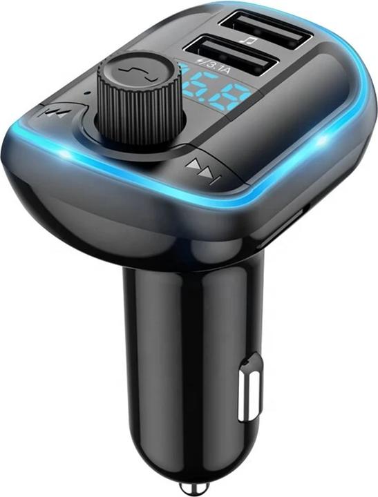 Actual product image Yesido Y44 Bluetooth FM Transmitter 3.1A Dual USB Ports