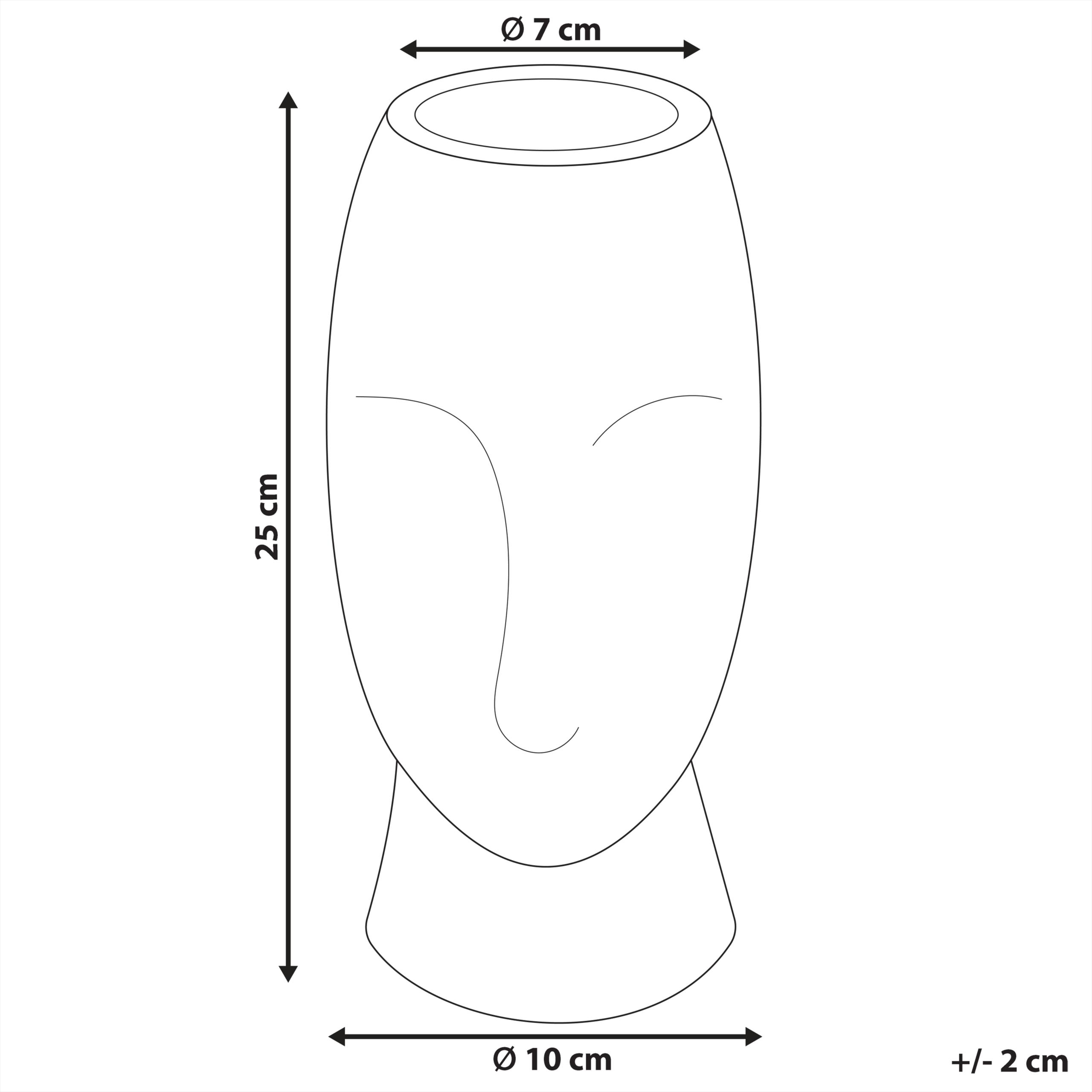 Thumbnail - Beliani, Vase, Blumenvase Keramik rosa 24 cm PALLINI (1 x)