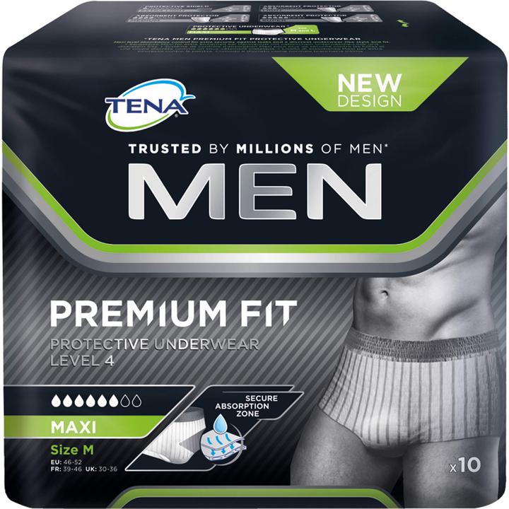 Tena Men Premium Fit Protective Underwear Level 4 M Karton (12 x, M)