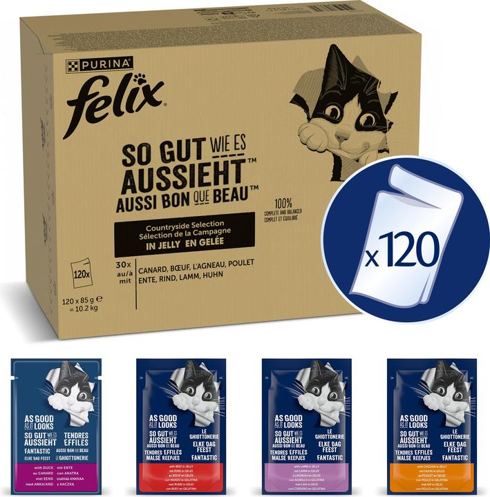 Produktbild Felix So gut wie es aussieht (Adult, 120 Stk., 10200 g)