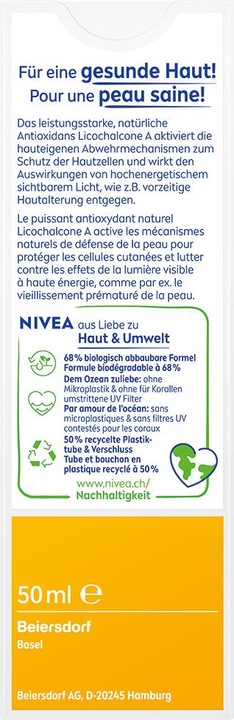 Image du produit NIVEA Sun UV Face Anti-Age Q10 (Crème solaire visage, SPF 50, 50 ml, 67.51 g)