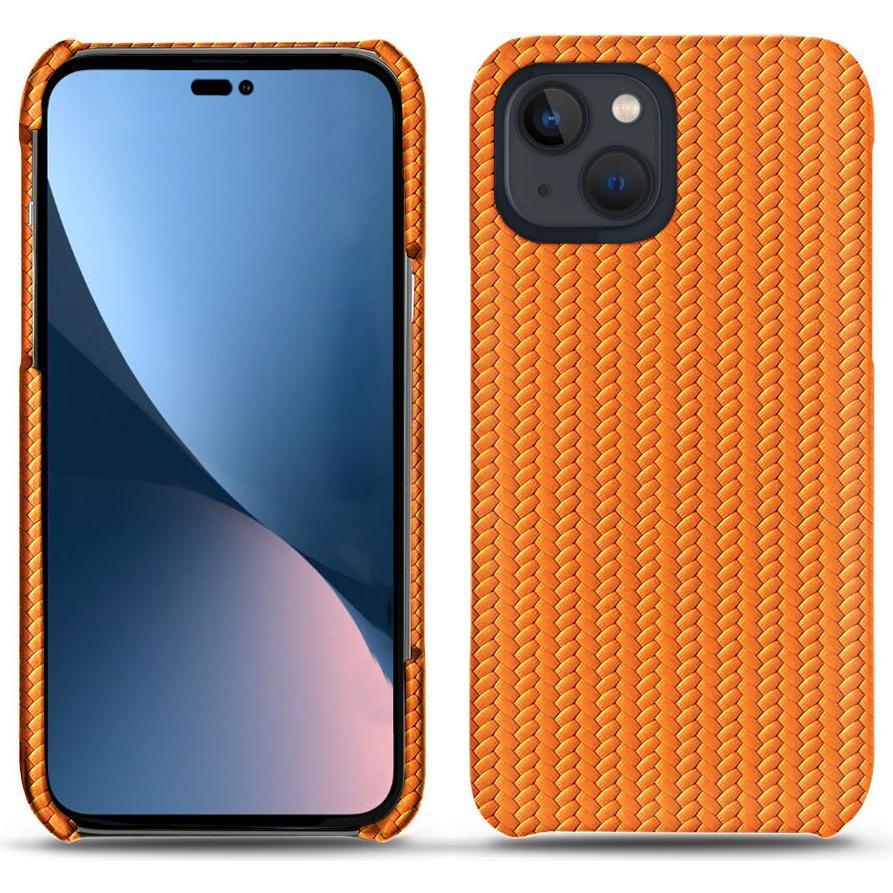 Noreve Lederschutzhülle (Apple iPhone 14 Plus), Smartphone Hülle, Orange