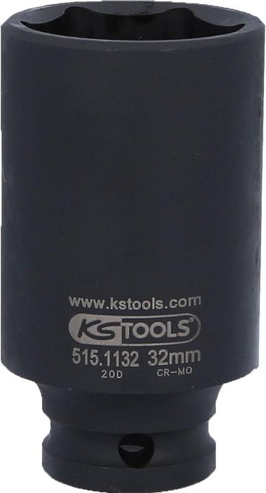 Actual product image KS Tools 1/2" power socket long (32 mm)