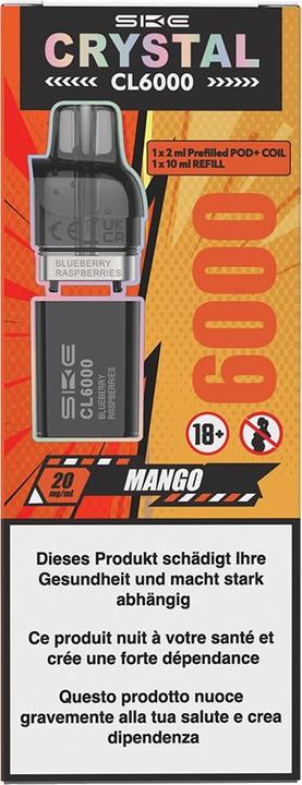 Produktbild SKE Crystal CL6000 Pod - Mango (Mango)