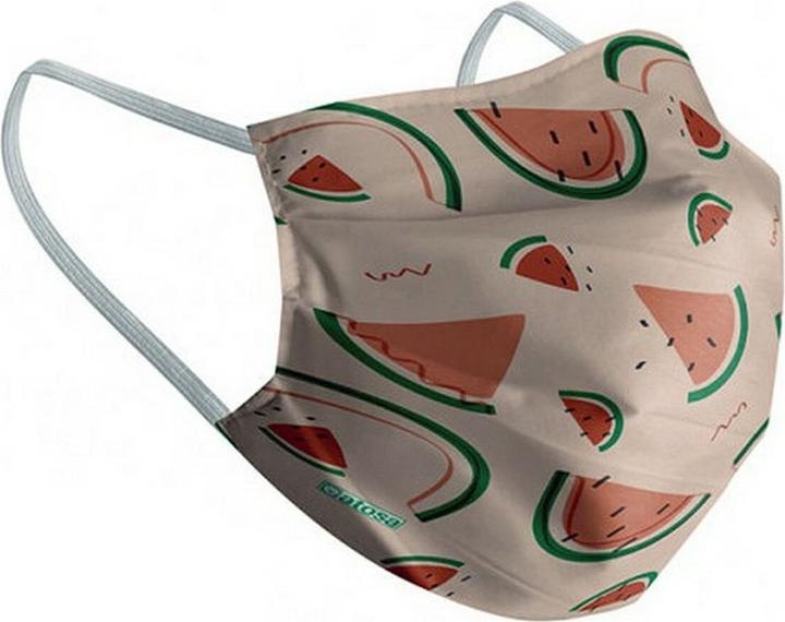 Actual product image TOP Reusable fabric hygiene mask 10-12 years watermelon