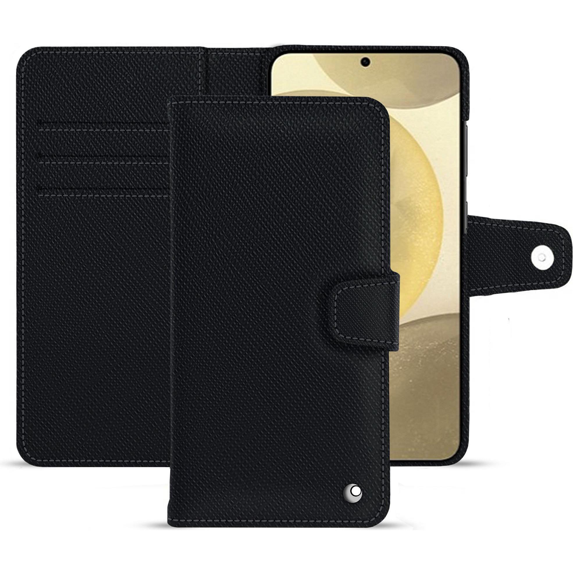 Noreve Lederschutzhülle (Samsung Galaxy S24+), Smartphone Hülle, Schwarz