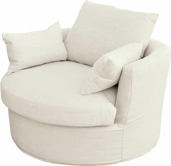 Image du produit Loberon Fauteuil pivotant Jindabyne crème