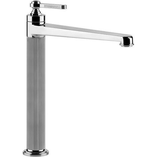 Gessi, Badarmatur, Venti20 Waschtisch-Einhebelmischer, Ausladung 208mm, ohne Ablaufgarnitur, Tischmontage, hohe V