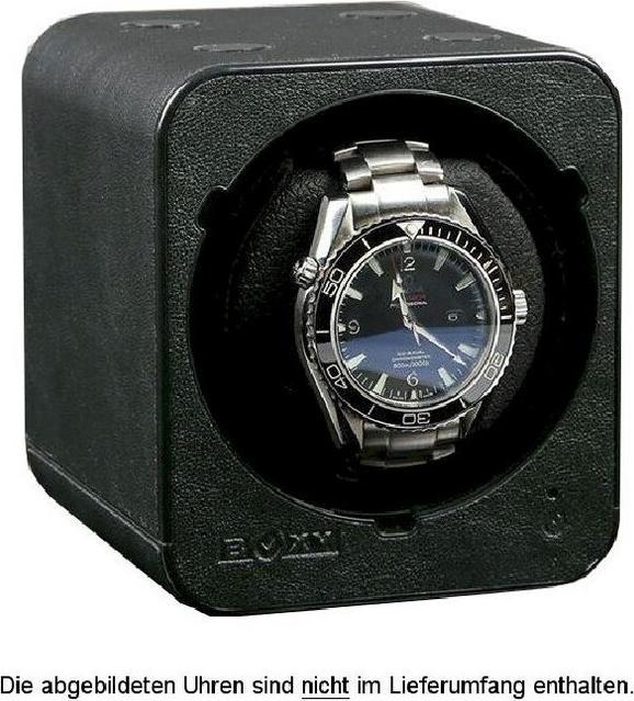 Produktbild Beco Uhrenbeweger Boxy Fancy Brick - Schwarz Leder ohne Netzteil
