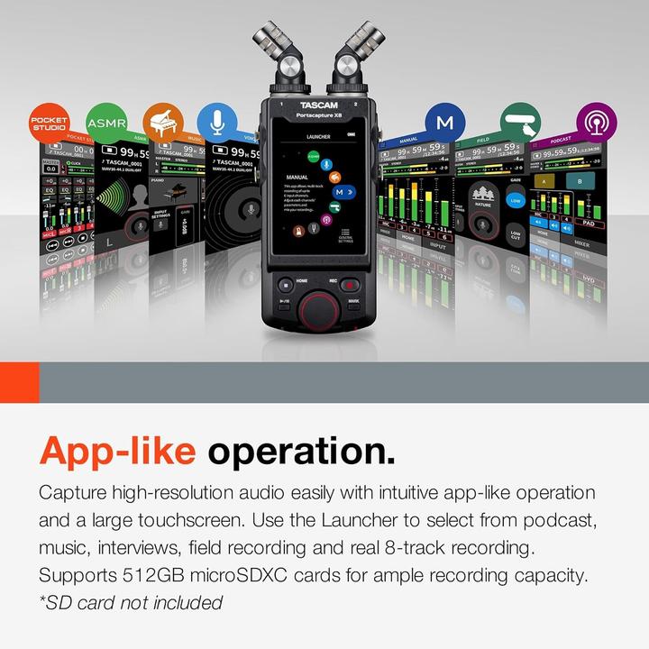 Produktbild Tascam Portacapture X8 (Mehrspurrecorder)