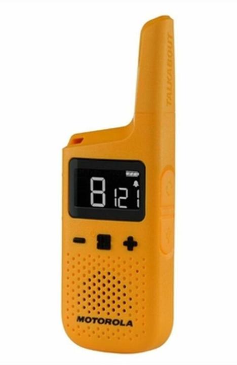 Actual product image Motorola T72 walkie talkie, 16 channels, yellow (8 km)