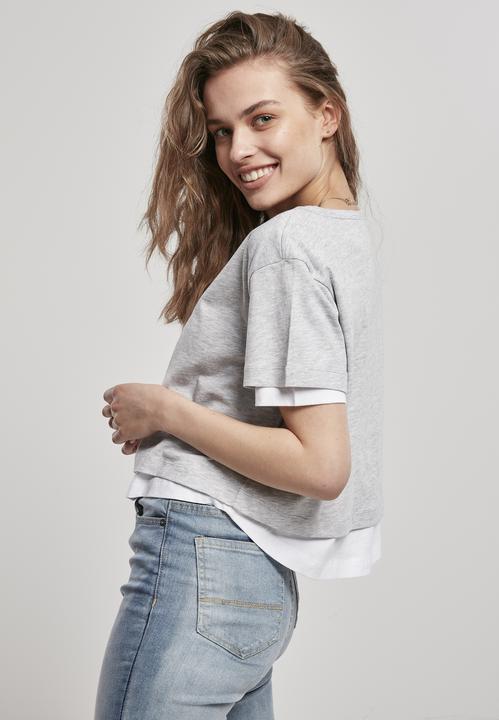 Actual product image Urban Classics Ladies Full Double Layered Tee (M)