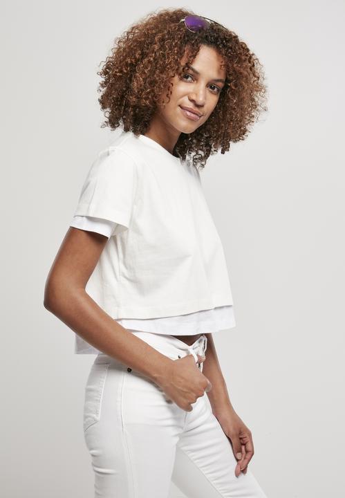 Produktbild Urban Classics Ladies Full Double Layered Tee (L)