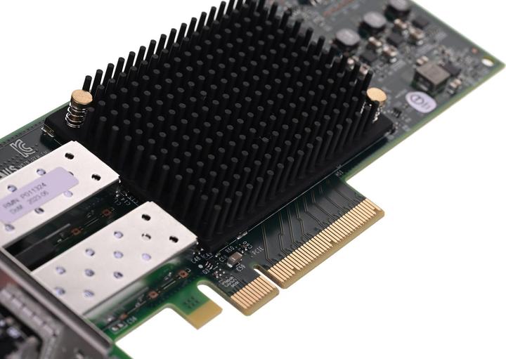 Image du produit Broadcom LPE32002-M2. Intégré, Technologie de transmission : Câblé, Interface hôte : PCI-E, Interface : SFP (Mini PCI Express)