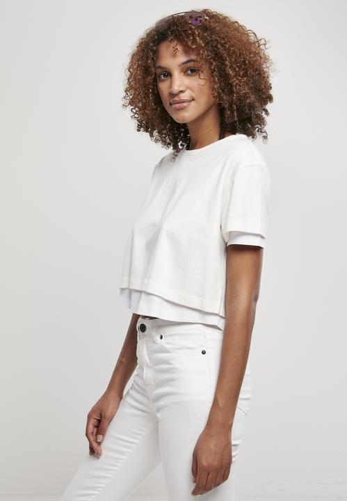 Produktbild Urban Classics Ladies Full Double Layered Tee (L)