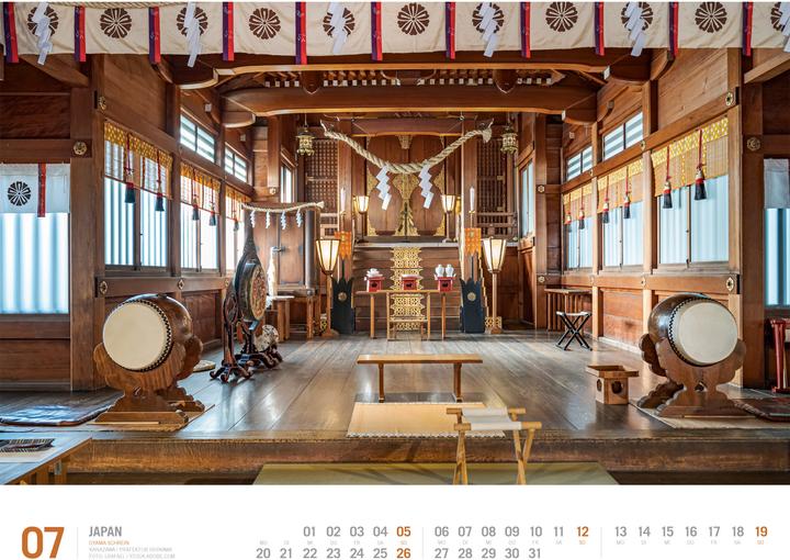 Image du produit Japan - Unterwegs zwischen Tempeln und Schreinen Kalender 2026 (Allemand, Ackermann Kunstverlag GmbH, 2025)