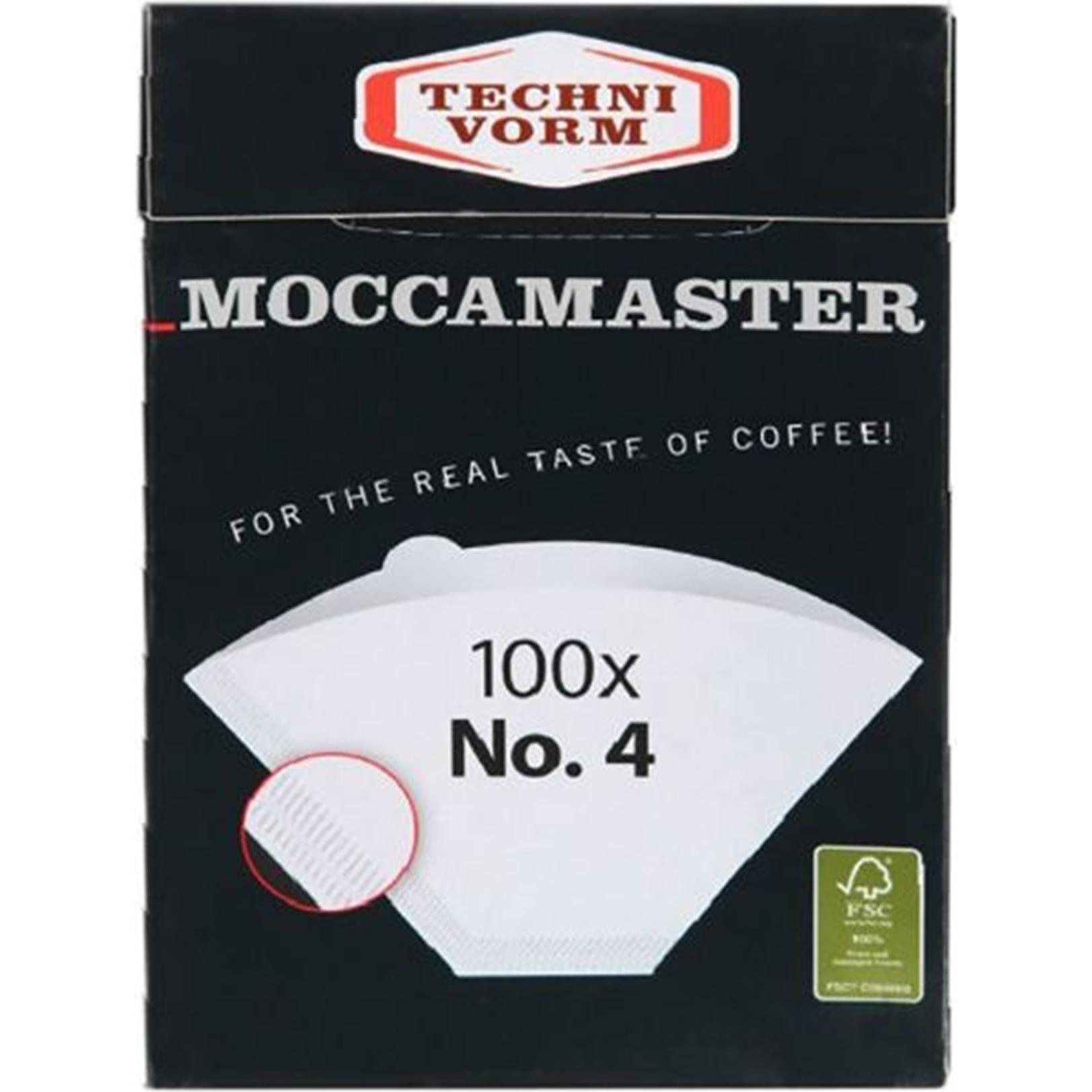 Moccamaster Filterpaper No. 4, Zubehör Kaffeemaschinen, Weiss