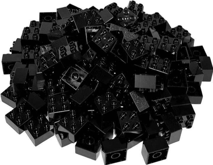 Actual product image LEGO DUPLO® 2x2 Bricks Black Building Blocks Basic Bricks - 3437 NEW! Quantity 10x (3437)