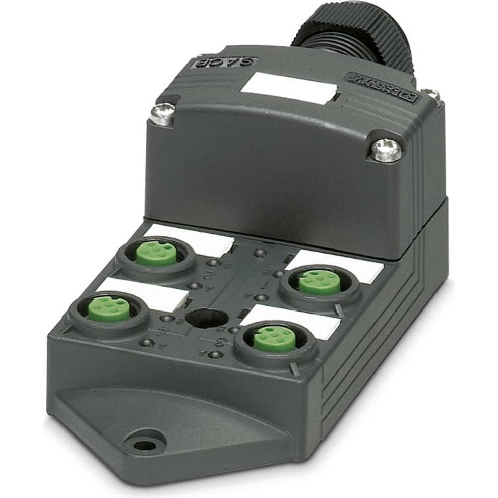 Phoenix Contact Box sensore/attuatore passivo M12-Ver, Cavo + Spina elettrica, Nero