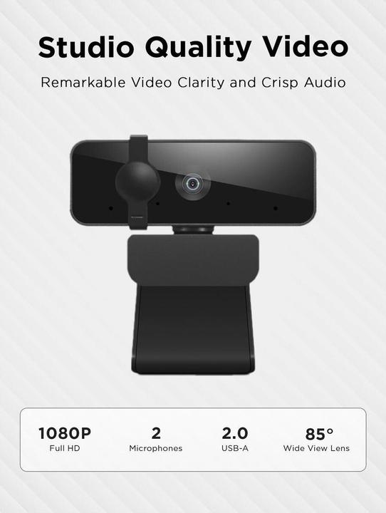 Produktbild Lenovo 310 FHD Webcam Black (P)