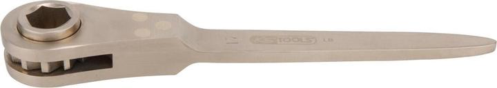 Actual product image KS Tools BRONZEplus Construction ratchet, hexagonal, with "rat-tail" handle 19 mm