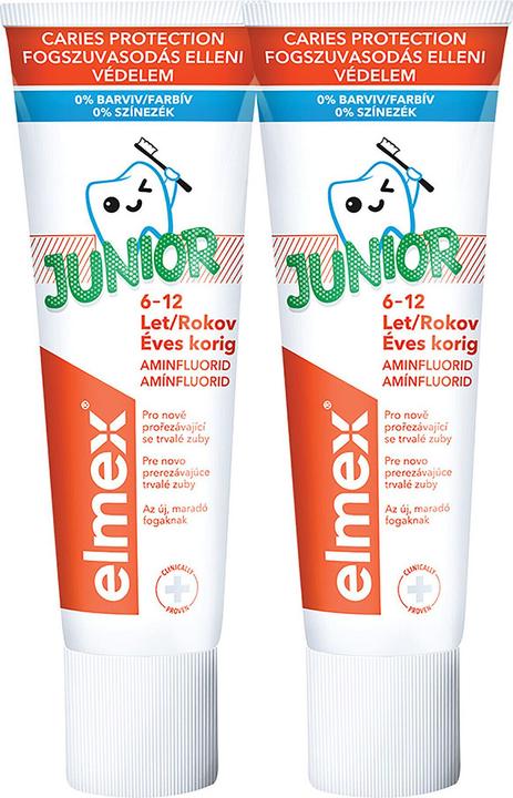Produktbild Elmex Junior Duopack Toothpaste 2X 75 Ml (75 ml)