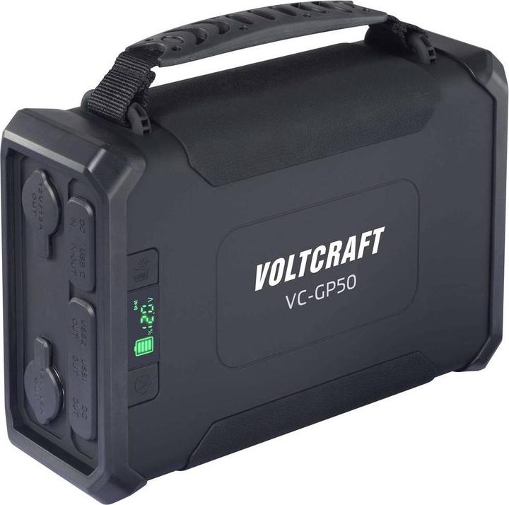 Voltcraft VC-GP50 Powerbank 96000 mAh USB PD 2.0 LiFePO 4 Black (matt) same (96000 mAh)