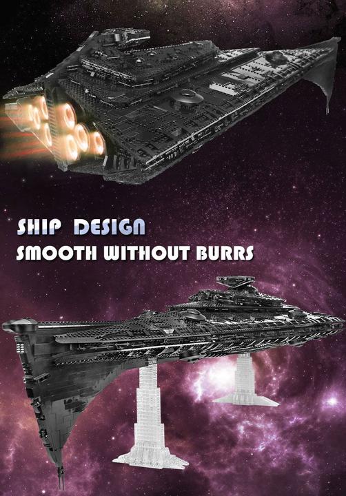 Actual product image Mould King battleship Eclipse