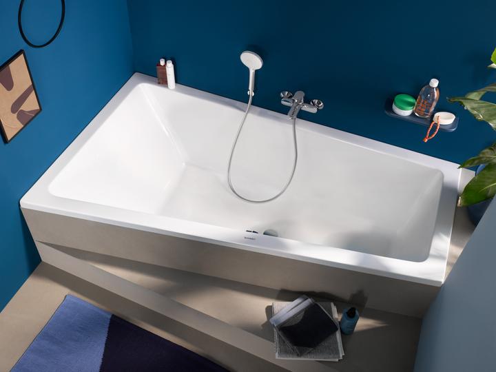 Actual product image Duravit Trapezoid bathtub No 1 1 back slope left white 1700x1000mm (210 l, 170 cm, 100 cm)