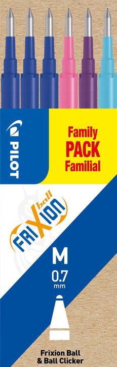 Produktbild Pilot FriXion Refill (Mehrfarbig, 0.70 mm, 6 Stk.)